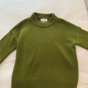 La Ligne Marin Cashmere Sweater- Peridot